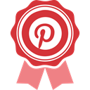 pinterest, social media Crimson icon