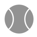 Ball, tennis LightSlateGray icon