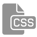 File, Css, document LightSlateGray icon