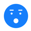 eyebrows, open, Face, mouth DodgerBlue icon