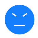 Face, stubborn DodgerBlue icon