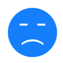 Face, sad DodgerBlue icon