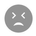 Closed, Face, Eyes, tightly, unamused LightSlateGray icon