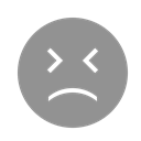 Closed, tightly, sad, Face, Eyes LightSlateGray icon