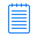 Notebook, Text Black icon