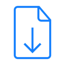 download, document Black icon