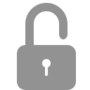 open, Lock LightSlateGray icon