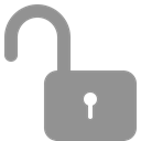 open, Lock LightSlateGray icon