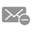 remove, mail LightSlateGray icon
