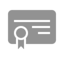 Certificate LightSlateGray icon