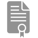 document, Certificate LightSlateGray icon