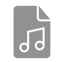 document, music LightSlateGray icon