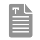 Text, document LightSlateGray icon