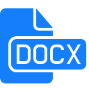 File, document, Docx DodgerBlue icon