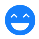 Face, laughing DodgerBlue icon