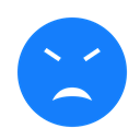 sad, Face DodgerBlue icon