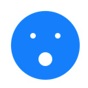 open, Face, mouth DodgerBlue icon