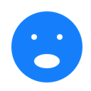 Face, open, mouth DodgerBlue icon