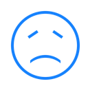 Face, sad Black icon