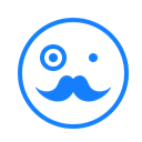 moustache, Face Black icon
