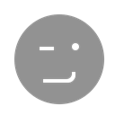 winking, Face LightSlateGray icon