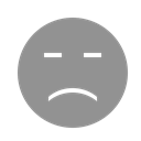 Face, sad LightSlateGray icon