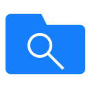 Folder, search DodgerBlue icon