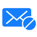 forbidden, mail DodgerBlue icon