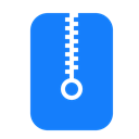 Zip DodgerBlue icon