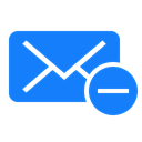 remove, mail DodgerBlue icon