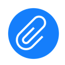 Paperclip DodgerBlue icon