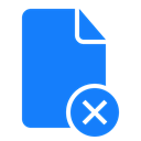 cancel, document DodgerBlue icon