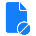 forbidden, document DodgerBlue icon