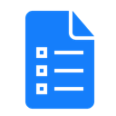 document, list DodgerBlue icon