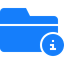 Folder, Information DodgerBlue icon