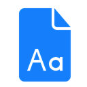 document, Font DodgerBlue icon