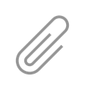 Paperclip Black icon