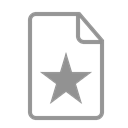 document, star Black icon