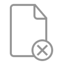 cancel, document Black icon