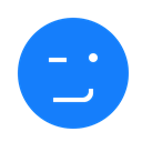 Face, winking DodgerBlue icon