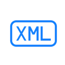 File, xml Black icon