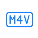m4v, File Black icon
