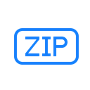 Zip, File Black icon