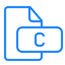 document, C, File Black icon
