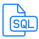 sql, document, File Black icon