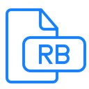 rb, File, document Black icon