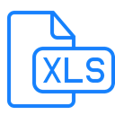 xls, document, File Black icon