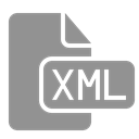 xml, document, File LightSlateGray icon