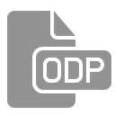 File, Odp, document LightSlateGray icon