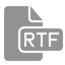 document, File, Rtf LightSlateGray icon